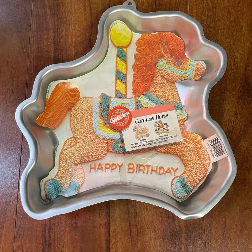 New Vintage 1990 Wilton Carousel Horse Cake Pan Mold